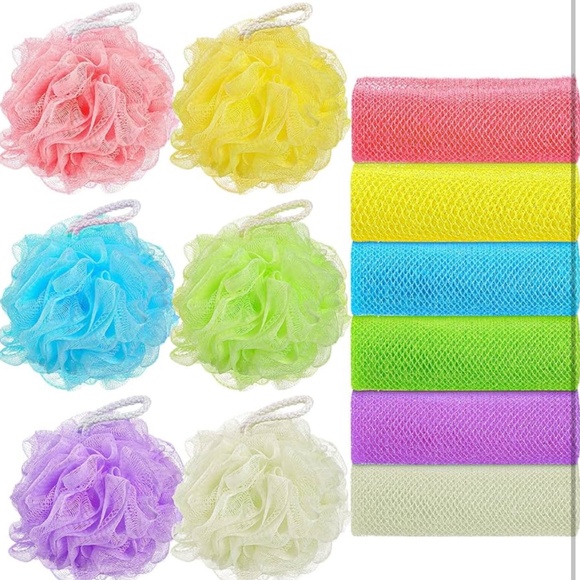 BATH BUNDLE!Loofas,African net sponges,silicone bath gloves,Halloween bath bombs - Picture 1 of 10